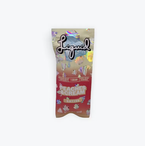 Peaches & Cream Cured Resin Diamonds Disposable Vape Pen 1G